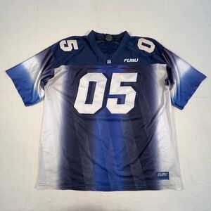 Vintage FUBU 05‎ Sports Jersey XXL League Blue Fade 90s Hip Hop